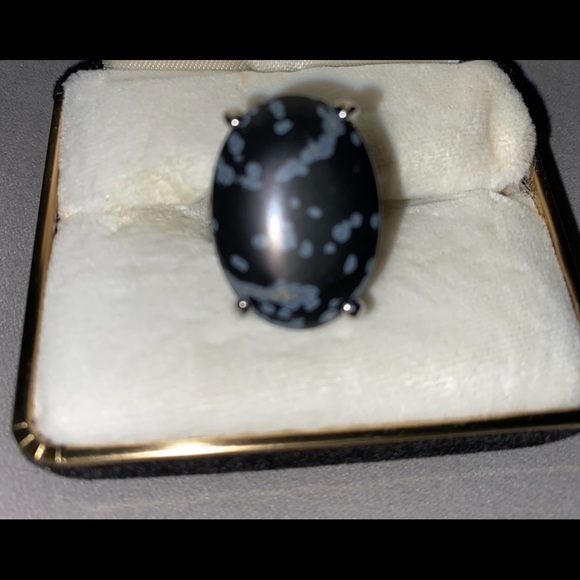 ART DECO AGATE RING - Picture 3 of 4